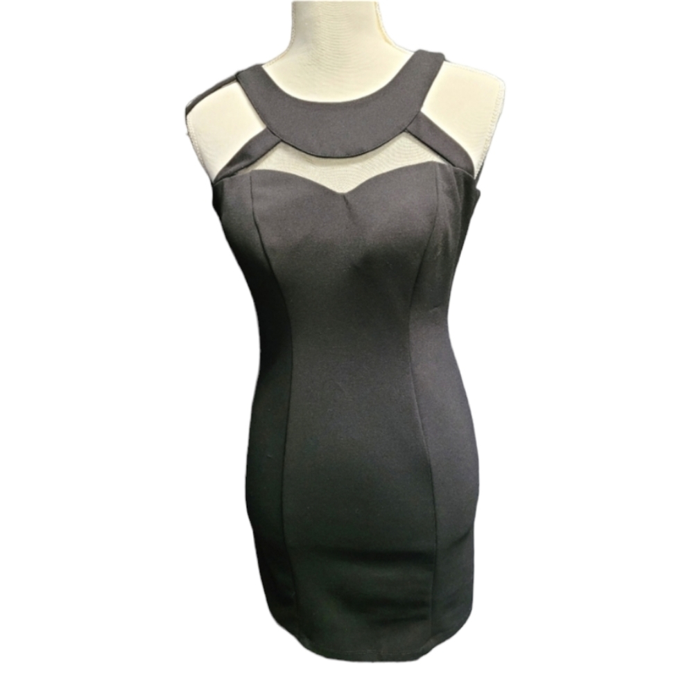 Speechless Y2K bodycon fitted black mini dress